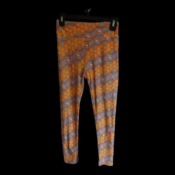 Lularoe set of 2 print  leggins multicolor size OS - Picture 2 of 7